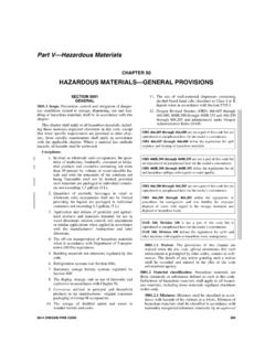 Part V—Hazardous Materials - ecodes.biz