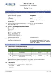 Safety Data Sheet: diethyl ether