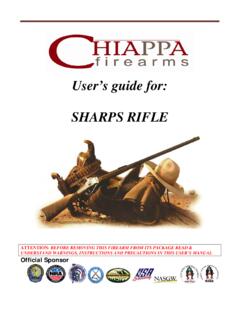 User’s guide for: SHARPS RIFLE