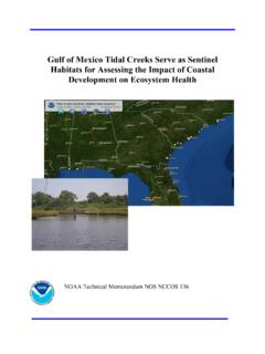 Gulf of Mexico Tidal Creeks Serve as Sentinel Habitats for ...