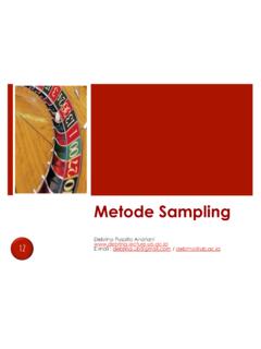 Metode Sampling - UB