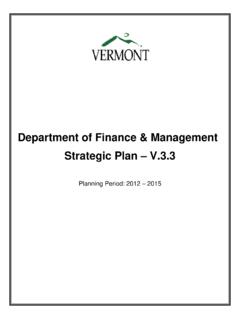 Department of Finance &amp; Management Strategic Plan – V.3