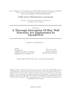 A Thorough Description Of How Wall Functions Are ...