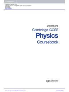 David Sang Cambridge IGCSE Physics