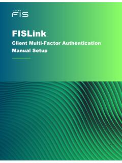 Client Multi-Factor Authentication Manual Setup