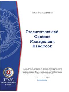 PCS Procurement and Contract Management Handbook