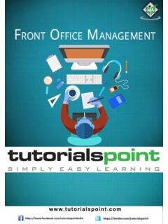 Front Office Management - Tutorialspoint