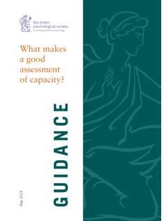What makes a good assessment of capacity? - BPS