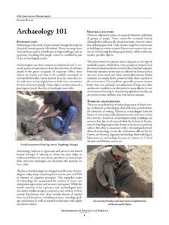 Archaeology 101 Material culture Introduction that ...