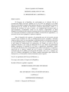 Decreto Legislativo del Notariado - Junta de …
