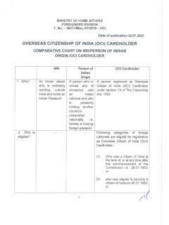 OVERSEAS CITIZENSHIP OF INDIA (OCI) CARDHOLDER