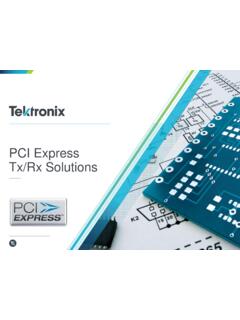 PCI Express Tx/Rx Solutions