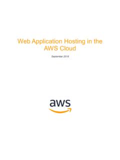 Web Application Hosting in the AWS Cloud