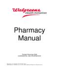 Pharmacy Manual - walgreenshealth.com