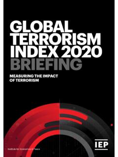 GLOBAL TERRORISM INDEX 2020 BRIEFING
