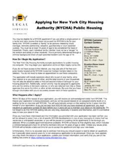 Applying for NYCHA Public Housing 2-26-14