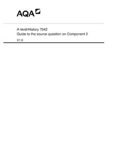 A-level History 7042 Guide to the source question on ...