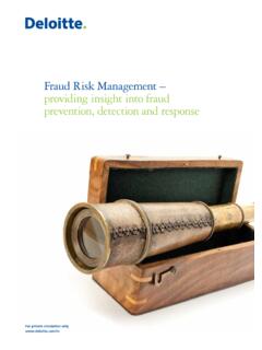 Fraud Risk Management – providing insight into fraud ...
