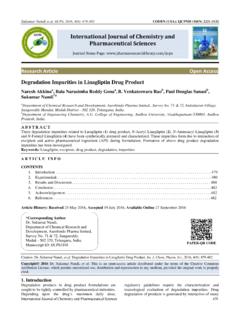 Research Article Open Access Degradation Impurities in ...