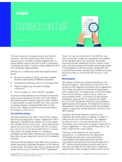Contracts and VAT