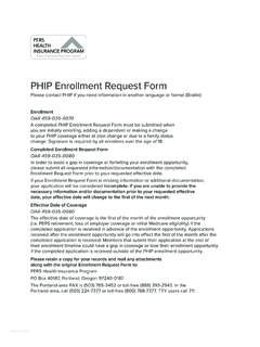 PHIP Enrollment Request Form - pershealth.com