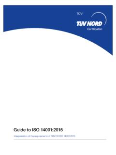 Guide to ISO 14001:2015 - TUV NORD