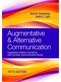 Augmentative &amp; Alternative Communication