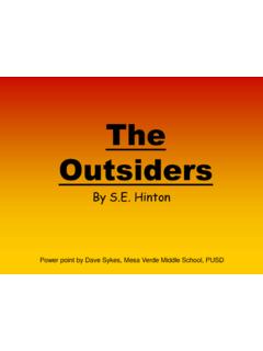 The Outsiders - Midway ISD