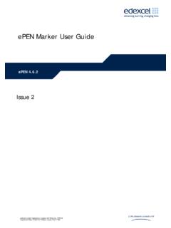ePEN Marker User Guide v0.2 - Edexcel