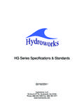 HG Series Specifications &amp; Standards