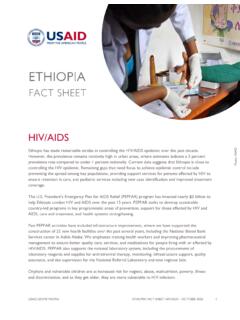 USAID Ethiopia Fact Sheet - HIV and AIDS - October 2020