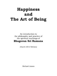 Happiness and The Art of Being