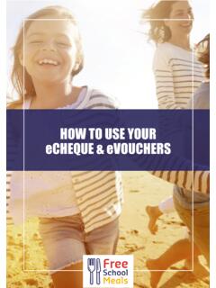 HOW TO USE YOUR eCHEQUE &amp; eVOUCHERS