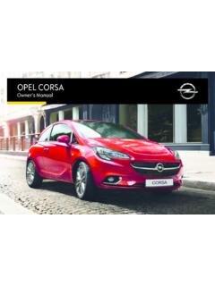 OPEL CORSA Owner's Manual