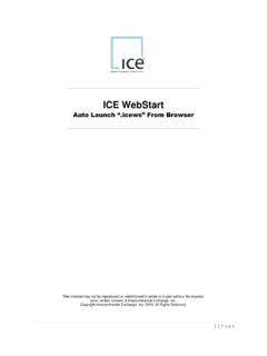 ICE WebStart - the ICE