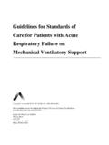 Guidelines for Standards of Care for Patients with Acute