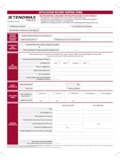APPLICATION RECORD KEEPING FORM