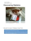 Discovering Statistics Handbook 2015-16