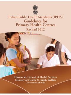 Indian Public Health Standards (IPHS) Guidelines for ...