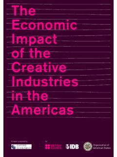 The Economic Impact of the Creative Industries