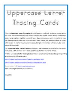 Uppercase/Letter Tracing/Cards - Homeschool …