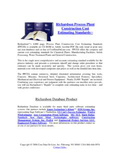 Richardson Process Plant Construction Cost …