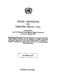 SINGLE CONVENTION ON NARCOTIC DRUGS, 1961, as …