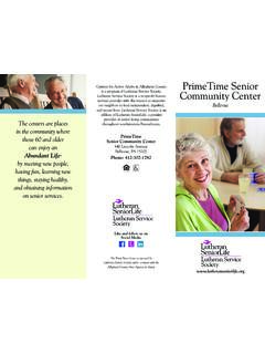 PrimeTime Senior Community Center - Lutheran SeniorLife