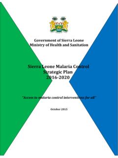 Government of Sierra Leone Ministry of Health and …