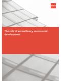 The role of accountancy in economic development - ACCA …