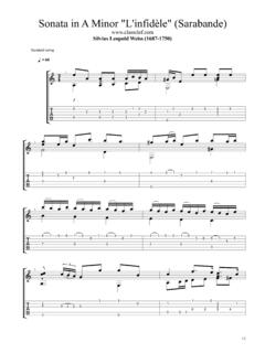 Sonata in A Minor L'infid&#232;le (Sarabande) - classclef.com