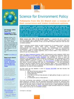 Pollutants from the EU Watch List: a review of their ...