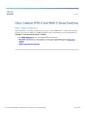 Cisco Catalyst 3750-X and 3560-X Series Switches Data Sheet