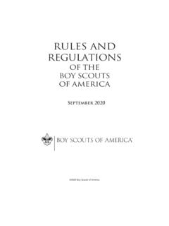 Rules Regulations Sept20 - Boy Scouts of America